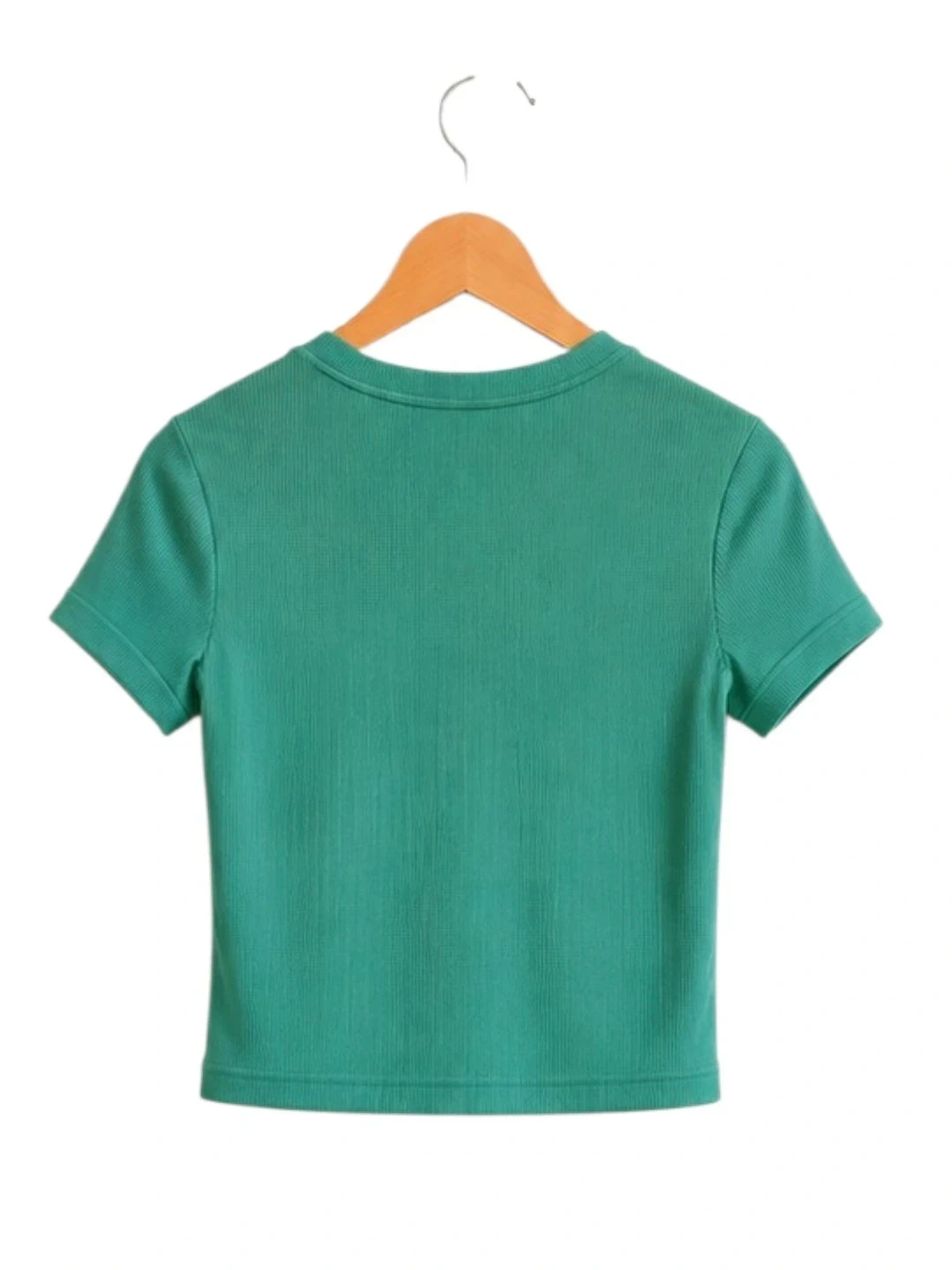 💚 Geribbelde smaragdgroene crop top Kiabi – Maat M – Zeer goede staat – photo 2